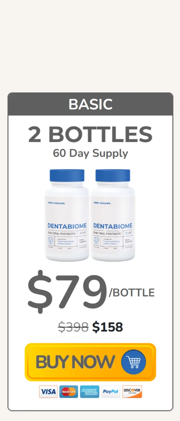 DentaBiome™ 2 bottles pricing